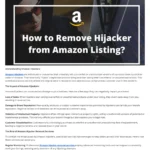 How Amazon Hijacker Removal Services Are Helping Amazon Sellers Protect Their Listings From Counterfeit Sellers